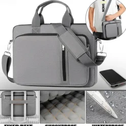 13 13.3 14 15 15.6 16 17 17.3 Inch Laptop Bag Shockproof & Waterproof Briefcase Messenger Bag Shoulder Bag Business Work Bag Notebook Computer Case for Macbook Air / Pro /Surfacebook/DellXPS/HP/Lenovo/Acer/Dell/Asus/Samsung Chromebook Etc.