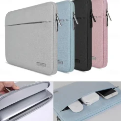 11 12 13 14 15 15.6 inch Water-resistant Flax Laptop Sleeve With Zipper Pocket/Notebook Computer Case/ UltraBook Tablet Briefcase Carrying Bag For MacBook Pro/Air 12 13 14 15.4 Touch Bar 13.3 15.4 Acer/Asus/Dell/Lenovo/HP/Samsung/Sony