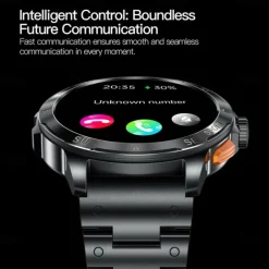 696 AK77 Smart Watch 1.43 inch Smart Band Fitness Bracelet Bluetooth Pedometer Call Reminder Sleep Tracker Compatible with Android iOS Women Men Hands-Free Calls Message Reminder Camera Control IP 67