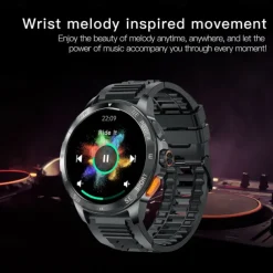 696 AK77 Smart Watch 1.43 inch Smart Band Fitness Bracelet Bluetooth Pedometer Call Reminder Sleep Tracker Compatible with Android iOS Women Men Hands-Free Calls Message Reminder Camera Control IP 67