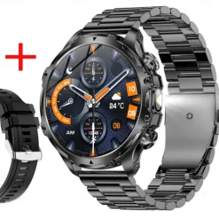 696 AK75 Smart Watch 1.85 inch Smart Band Fitness Bracelet Bluetooth Pedometer Call Reminder Sleep Tracker Compatible with Android iOS Men Hands-Free Calls Message Reminder Step Tracker IPX-0 52mm