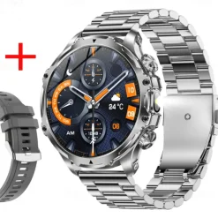 696 AK75 Smart Watch 1.85 inch Smart Band Fitness Bracelet Bluetooth Pedometer Call Reminder Sleep Tracker Compatible with Android iOS Men Hands-Free Calls Message Reminder Step Tracker IPX-0 52mm