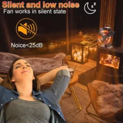 4 Blade Wood Stove Fan, Heat Powered Fireplace Fan for Efficient Warm Air Circulation, Silent Operation Stove Accessories for Log/Wood Stove, Durable Design