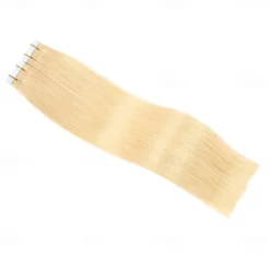 613# Blond Remy Human Hair Tape In Extensions Seamless Straight Hair 18Inch 50G 20Pcs