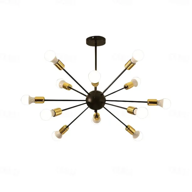12 Bulbs 80 cm Chandelier Metal Sputnik Painted Finishes Contemporary Artistic 110-120V 220-240V