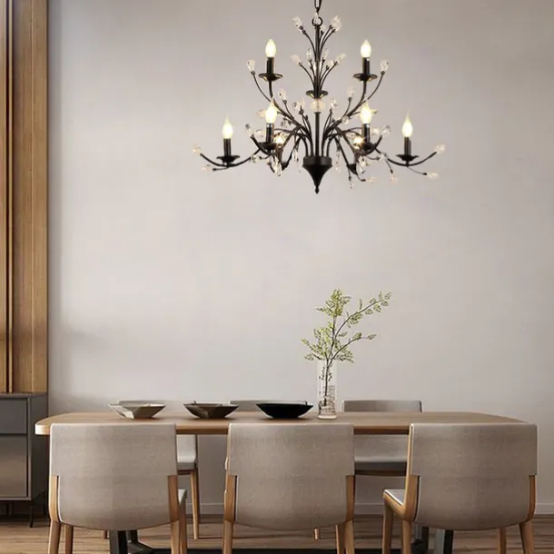 12 Bulbs 112 cm Mini Style Chandelier Metal Painted Finishes Retro / Traditional / Classic 110-120V / 220-240V