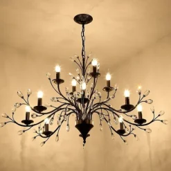 12 Bulbs 112 cm Mini Style Chandelier Metal Painted Finishes Retro / Traditional / Classic 110-120V / 220-240V