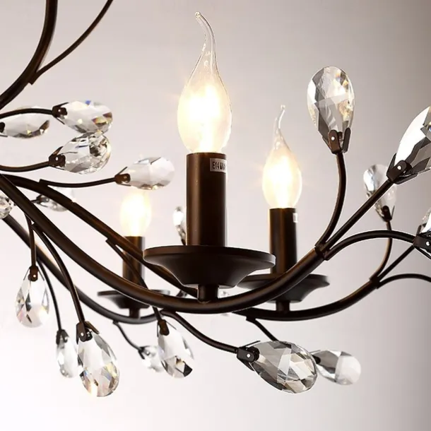 12 Bulbs 112 cm Mini Style Chandelier Metal Painted Finishes Retro / Traditional / Classic 110-120V / 220-240V