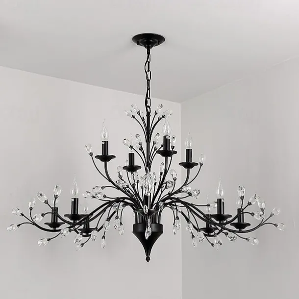 12 Bulbs 112 cm Mini Style Chandelier Metal Painted Finishes Retro / Traditional / Classic 110-120V / 220-240V