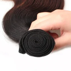 1 Bundle Real Human Hair Tricolor Bundle T1B/4/27# Body Wave Human Hair 14-24 Inches
