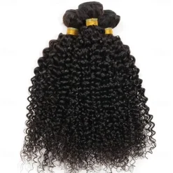 3 Bundles Hair Weaves Indian Hair Kinky Curly Human Hair Extensions Remy Human Hair 100% Remy Hair Weave Bundles 300 g Natural Color Hair Weaves / Hair Bulk Human Hair Extensions 8-28 inch Natural
