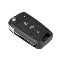 3 buttons Car Key Fob Case for Volkswagen VW MK7 Golf Seat Skoda Octavia car shell with HU66 Blade