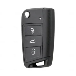3 buttons Car Key Fob Case for Volkswagen VW MK7 Golf Seat Skoda Octavia car shell with HU66 Blade
