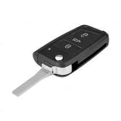 3 buttons Car Key Fob Case for Volkswagen VW MK7 Golf Seat Skoda Octavia car shell with HU66 Blade