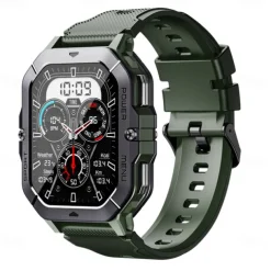 696 C28 Smart Watch 2.02 inch Smart Band Fitness Bracelet Bluetooth Pedometer Call Reminder Sleep Tracker Compatible with Android iOS Men Hands-Free Calls Message Reminder IP 67 42mm Watch Case