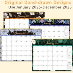 2025 Calendar with Holidays 2025 Monthly Wall Calendar Floral Calendar 2025 January to December Monthly Calendar with Thick Paper
