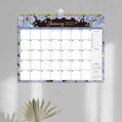 2025 Calendar with Holidays 2025 Monthly Wall Calendar Floral Calendar 2025 January to December Monthly Calendar with Thick Paper