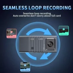 3 Channel Dash Cam Front And Rear Inside 1080P Dash IR Night Vision Loop Recording Car DVR Camera With 3 Inch IPS Screen 3 Cameras Car Dashcam