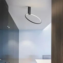 40 cm Adjustable LED Round Ceiling Light Gold Black Designer Minimalist Art Front Desk Conference Room Business Building Restaurant Clothing Store