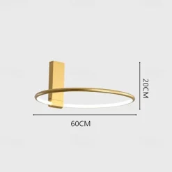 40 cm Adjustable LED Round Ceiling Light Gold Black Designer Minimalist Art Front Desk Conference Room Business Building Restaurant Clothing Store