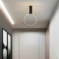 40 cm Adjustable LED Round Ceiling Light Gold Black Designer Minimalist Art Front Desk Conference Room Business Building Restaurant Clothing Store