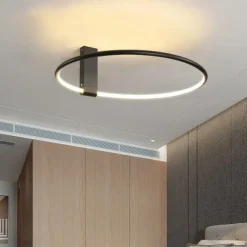 40 cm Adjustable LED Round Ceiling Light Gold Black Designer Minimalist Art Front Desk Conference Room Business Building Restaurant Clothing Store