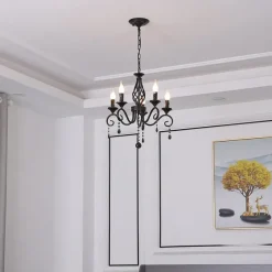 51/78 cm Candle Style Chandelier LED Metal Vintage Style Classic Basic Painted Finishes Traditional Country 220-240V