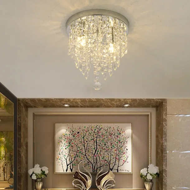 30 cm Ceiling Light LED Crystal Chandelier Hallway Light Entrance Hallway Light Electroplated Modern 220-240V