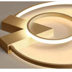 52 cm Ceiling Light LED Dimmable Circle Design Flush Mount Light Metal Layered Modern Style Stylish Painted Finishes 220-240V