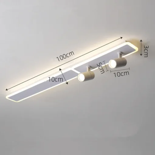 80/100 cm Ceiling Light LED Spotlight Metal Artistic Style Modern Stylish Painted Finishes 220-240V