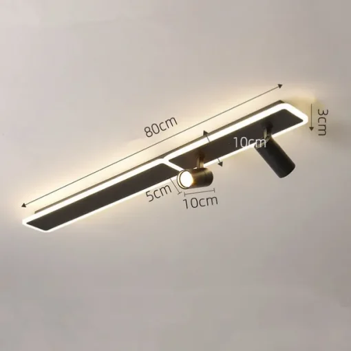 80/100 cm Ceiling Light LED Spotlight Metal Artistic Style Modern Stylish Painted Finishes 220-240V