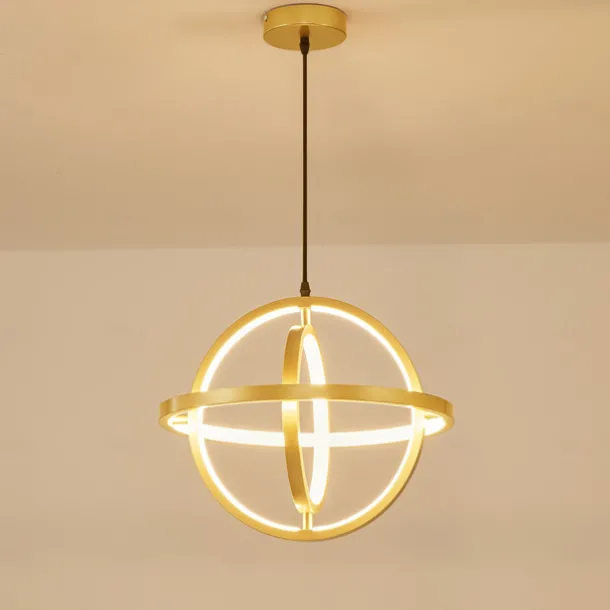 40 cm Circle / Ring Design Pendant Light LED Metal Globe Round Painted Finishes Modern 220-240V