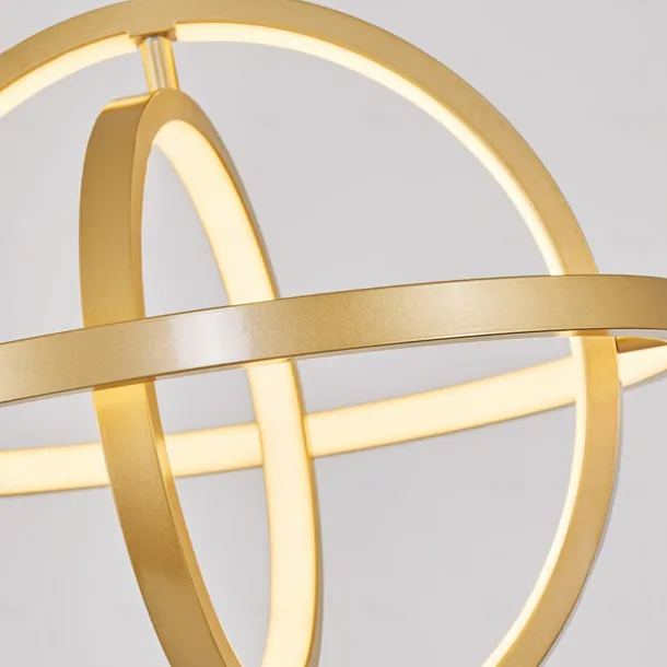 40 cm Circle / Ring Design Pendant Light LED Metal Globe Round Painted Finishes Modern 220-240V