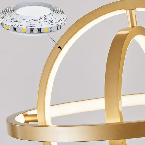 40 cm Circle / Ring Design Pendant Light LED Metal Globe Round Painted Finishes Modern 220-240V