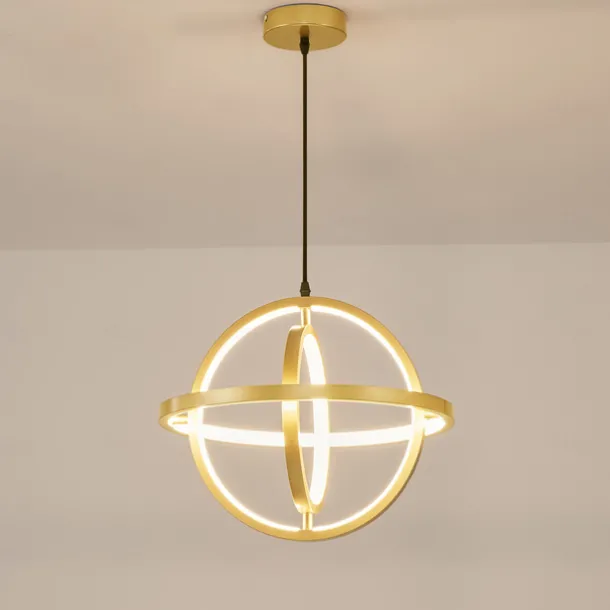40 cm Circle / Ring Design Pendant Light LED Metal Globe Round Painted Finishes Modern 220-240V