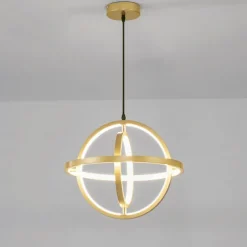 40 cm Circle / Ring Design Pendant Light LED Metal Globe Round Painted Finishes Modern 220-240V