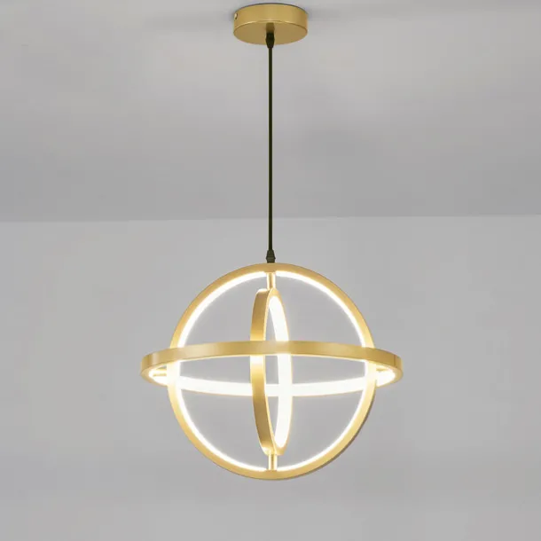 40 cm Circle / Ring Design Pendant Light LED Metal Globe Round Painted Finishes Modern 220-240V