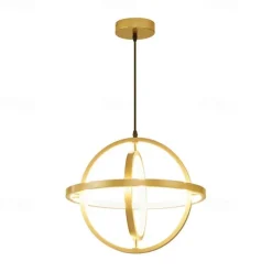 40 cm Circle / Ring Design Pendant Light LED Metal Globe Round Painted Finishes Modern 220-240V