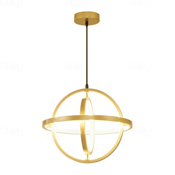 40 cm Circle / Ring Design Pendant Light LED Metal Globe Round Painted Finishes Modern 220-240V