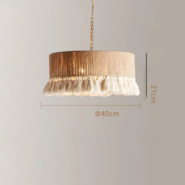 40 cm Circle / Round Design Pendant Lantern Design Pendant Light Hemp Rope Artistic Style Formal Style Vintage Style Vintage Country 110-120V 220-240V