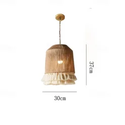 40 cm Circle / Round Design Pendant Lantern Design Pendant Light Hemp Rope Artistic Style Formal Style Vintage Style Vintage Country 110-120V 220-240V