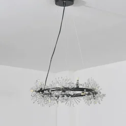 40/60 cm Circle Design Pendant Light Metal Modern Style Stylish Floral Style Electroplated Painted Finishes LED Nordic Style 220-240V