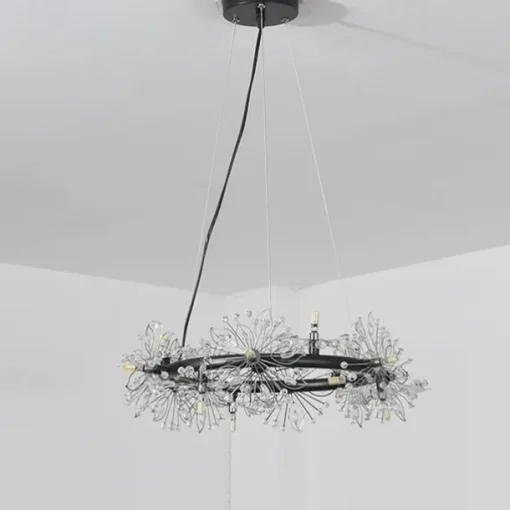 40/60 cm Circle Design Pendant Light Metal Modern Style Stylish Floral Style Electroplated Painted Finishes LED Nordic Style 220-240V