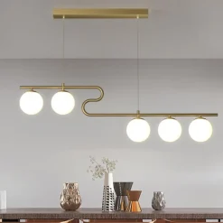 100 cm Cluster Design Line Design Pendant Light LED Metal Electroplated Painted Finishes Black Nordic Style 220-240V