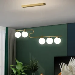 100 cm Cluster Design Line Design Pendant Light LED Metal Electroplated Painted Finishes Black Nordic Style 220-240V