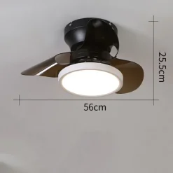 56 cm Dimmable Ceiling Fan Metal Acrylic Modern Nordic Style 220-240V