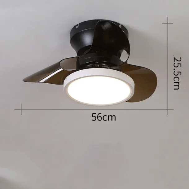 56 cm Dimmable Ceiling Fan Metal Acrylic Modern Nordic Style 220-240V