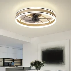 50 cm Dimmable Ceiling Fan Metal Acrylic Modern Nordic Style 220-240V