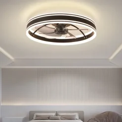 50 cm Dimmable Ceiling Fan Metal Acrylic Modern Nordic Style 220-240V