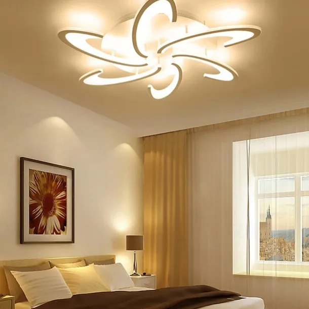 70 cm Dimmable Flush Mount Lights Aluminum Geometrical Novelty Anodized LED Modern Simple 220-240V